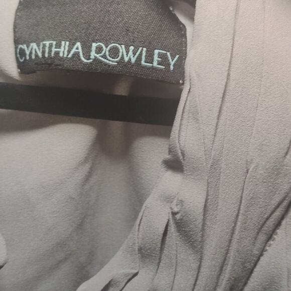 Cynthia Rowley Sleeveless semi pleated ruched neck blouse Size M - Picture 5 of 9